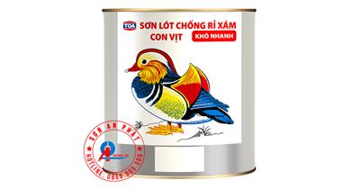 Sơn lót chống rỉ sắt thép màu xám Con Vịt 