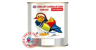 Sơn lót chống rỉ sắt thép màu xám Con Vịt 