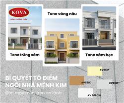 Màu sơn Kova cho gia chủ mệnh Kim.