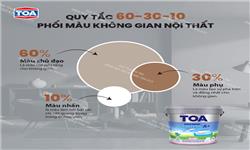 Nghệ thuật phối màu cho không gian nội thất TOA: 60-30-10