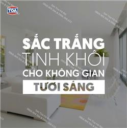 Sắc trắng cho không gian tươi sáng TOA