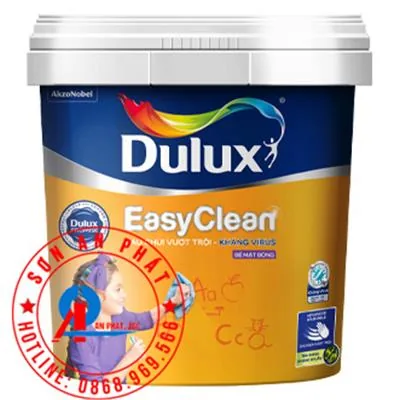 Dulux Easyclean Lau Chùi Vượt Trội Kháng Virus Bề Mặt Bóng 1L
