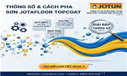 Thông Số Kỹ Thuật & Cách Pha Sơn Jotafloor Topcoat Chuẩn Tỷ Lệ Thông Số Kỹ Thuật & Cách Pha Sơn Jotafloor Topcoat Chuẩn Tỷ Lệ