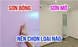 Sơn trần nên chọn sơn mờ hay sơn bóng?