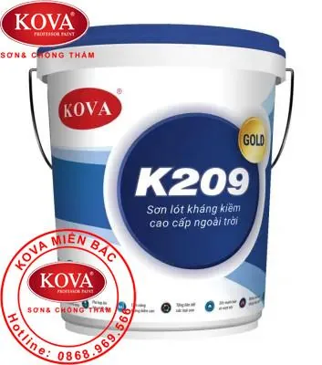 Sơn Kova lót kháng kiềm cao cấp nài trời K209-LD – 4kg