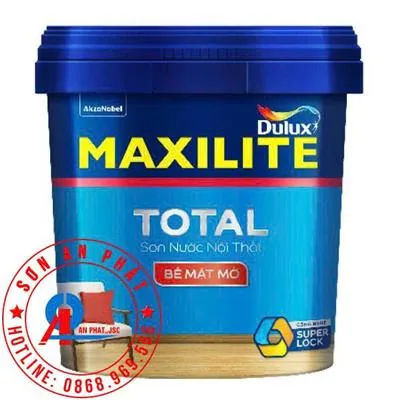 Sơn nước nội thất Maxilite Total từ Dulux Bề Mặt Mờ 5L- 30C