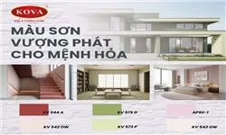 Màu sơn Kova cho gia chủ mệnh Hoả Màu sơn Kova cho gia chủ mệnh Hoả