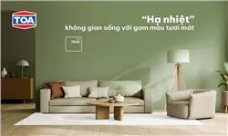 Hạ nhiệt không gian sống với những gam màu nội thất TOA tươi mát. Hạ nhiệt không gian sống với những gam màu nội thất TOA tươi mát.