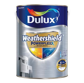 Sơn Ngoại Thất Cao Cấp Dulux Weathershield Powerflexx - Bề mặt Bóng