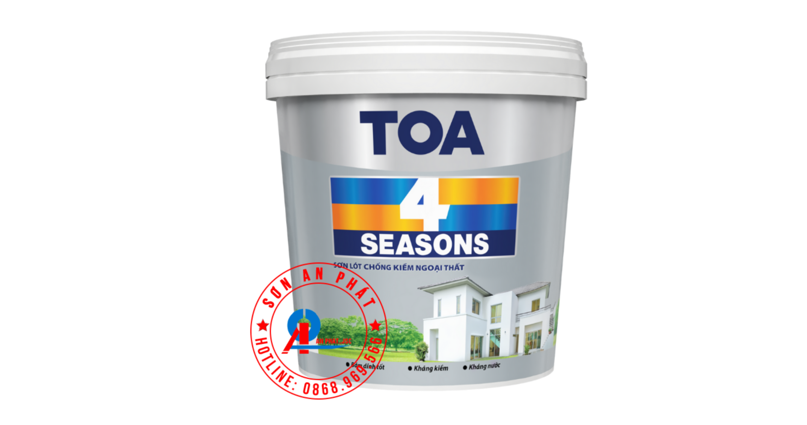 Sơn lót chống kiềm Ngoại thất TOA 4 Seasons Sealer 5L