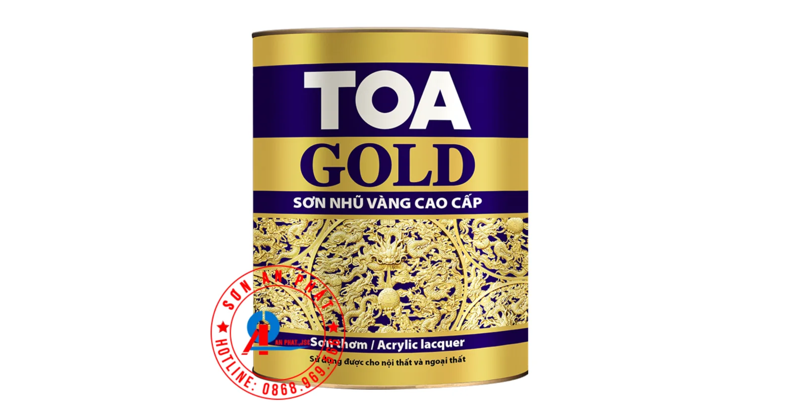 Sơn thơm nhũ vàng cao cấp TOA ld Lacquer 5L