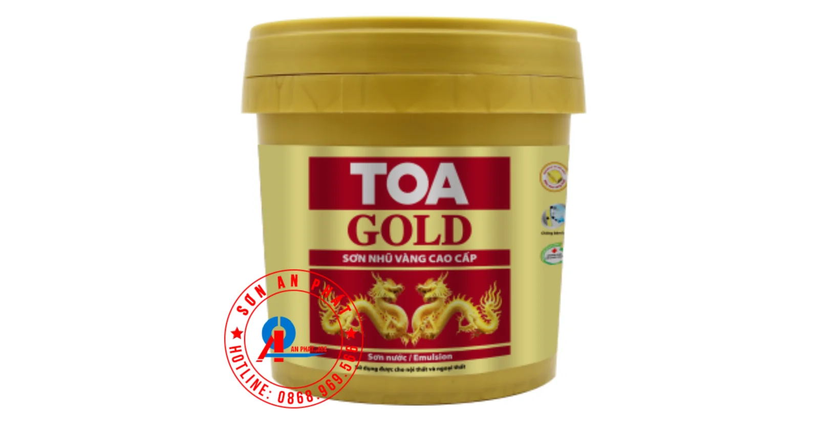 Sơn nước nhũ vàng cao cấp TOA ld Emulsion 5L