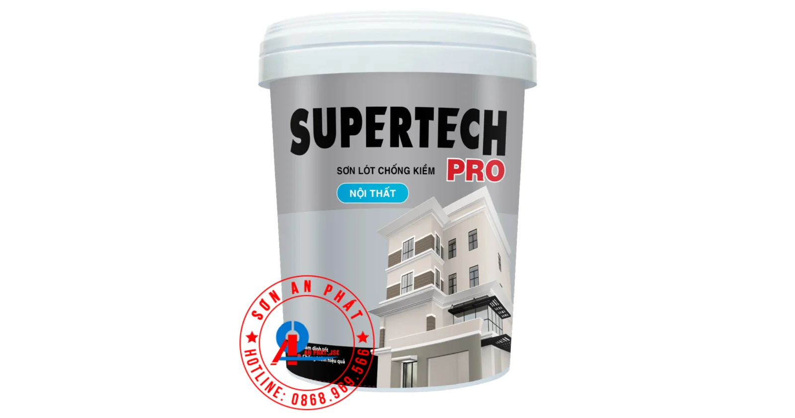 Sơn lót chống kiềm nội thất Supertech Pro 5L