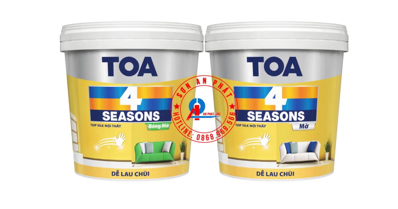 Sơn Nội Thất TOA 4 Seasons Top Silk 5L