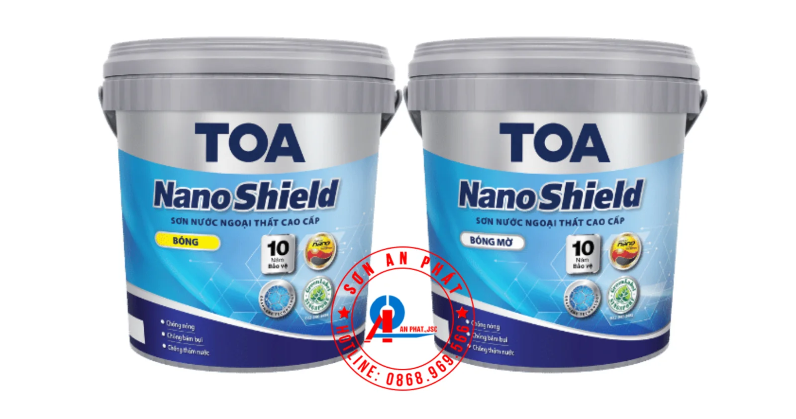 TOA NanoShield Bóng mờ 1L
