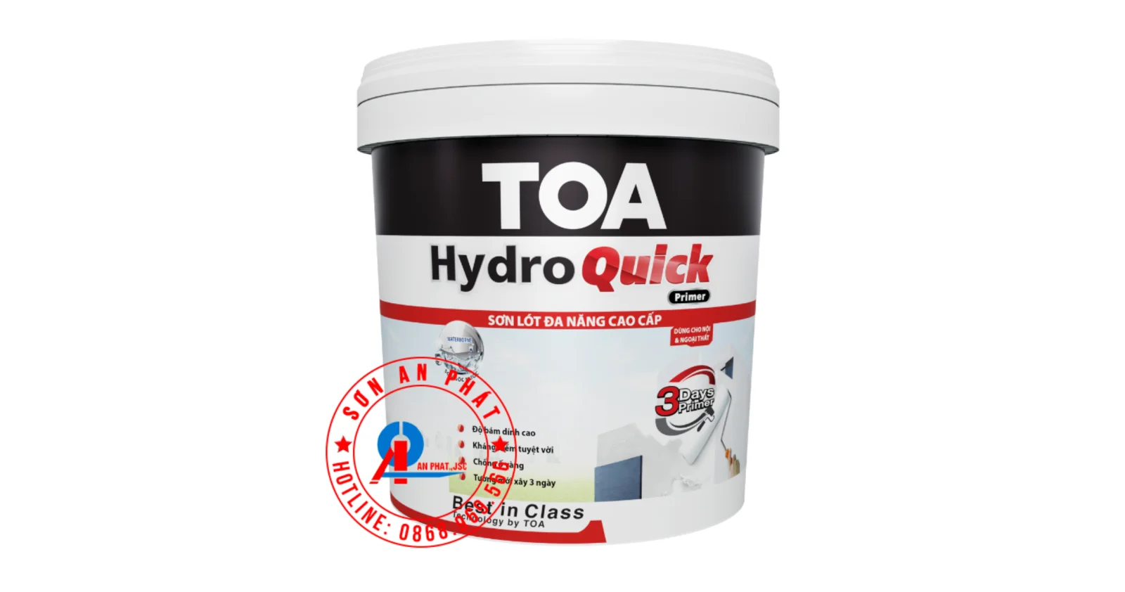 Sơn lót đa năng cao cấp TOA Hydro Quick Primer 5L
