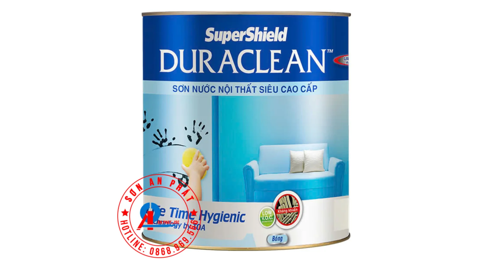 SuperShield DuraClean Sơn Nội Thất Siêu Cao Cấp - 3,785L