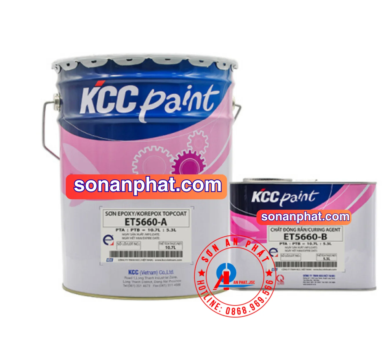 ET5660 - Sơn Sàn Epoxy Hệ Lăn 3 Lớp