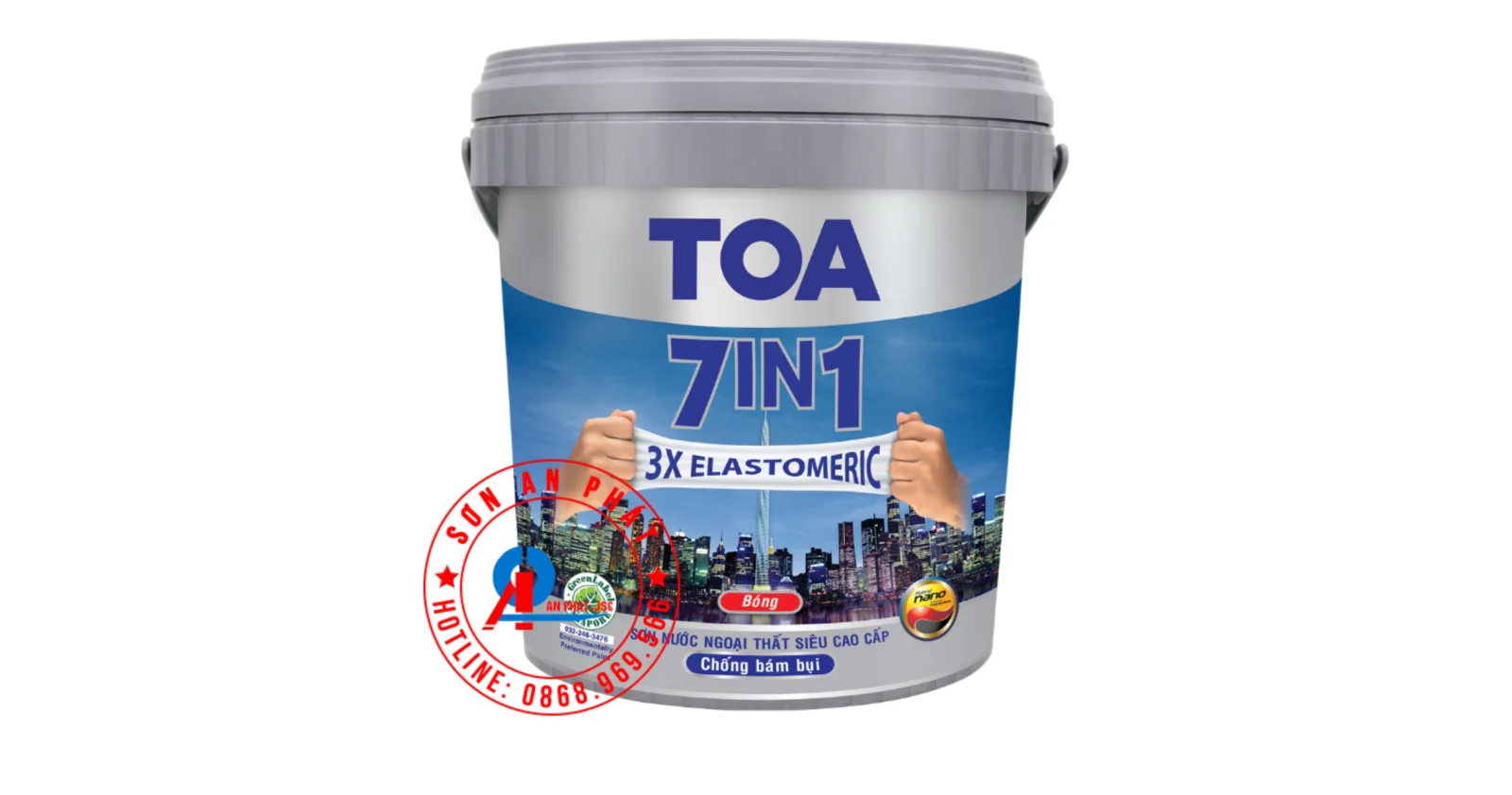 TOA 7IN1 Bóng- Sơn nước nại thất siêu cao cấp 1L