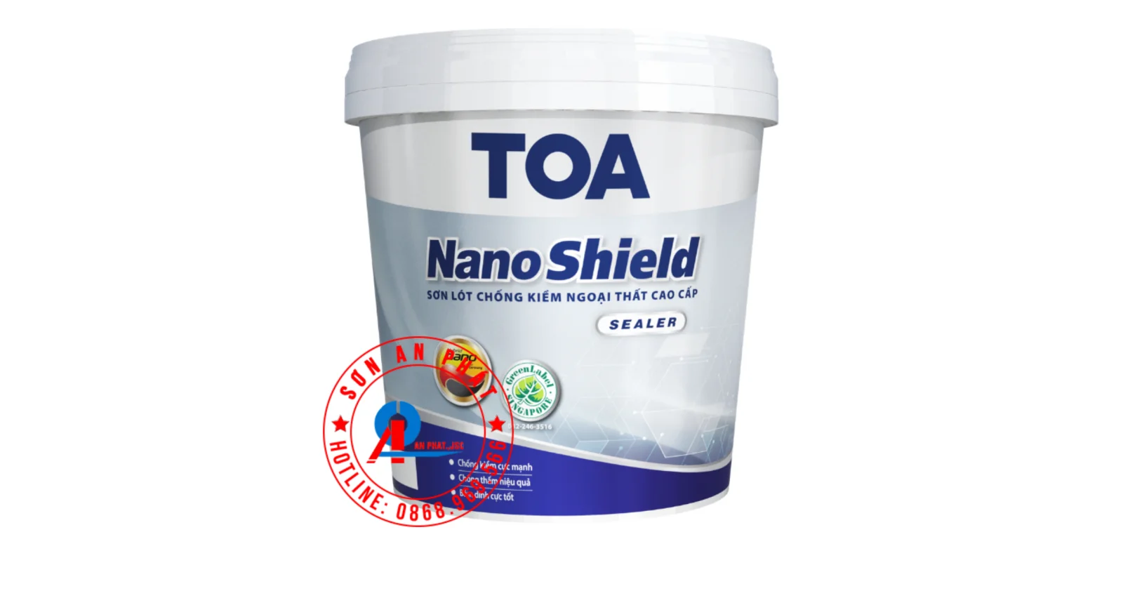 Sơn lót chống kiềm nại thất cao cấp TOA NanoShield Sealer 5L