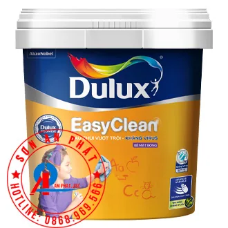 Dulux Easyclean Lau Chùi Vượt Trội Kháng Virus Bề Mặt Bóng 1L Dulux Easyclean Lau Chùi Vượt Trội Kháng Virus Bề Mặt Bóng 1L