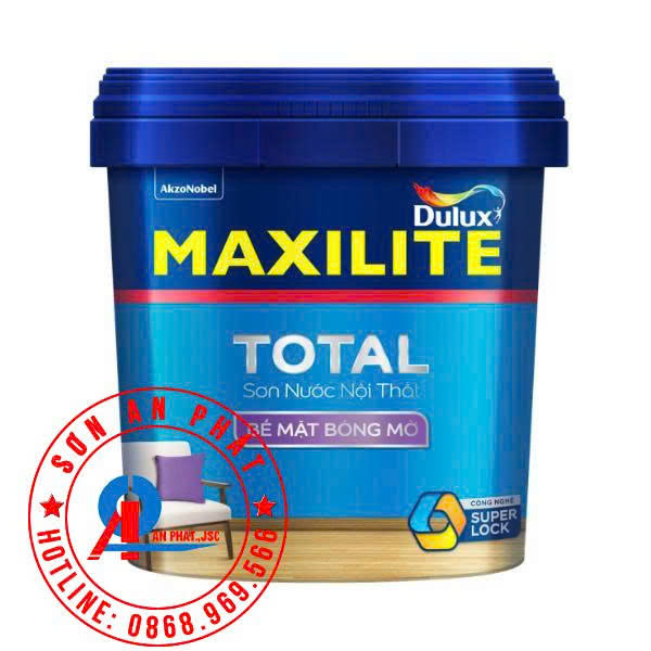 Sơn nước nội thất Maxilite Total từ Dulux Bề mặt Bóng Mờ 5L