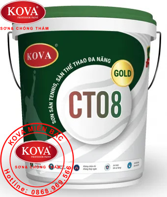 Sơn sân Tennis, sàn thể thao đa năng màu CT08-GOLD - 4kg