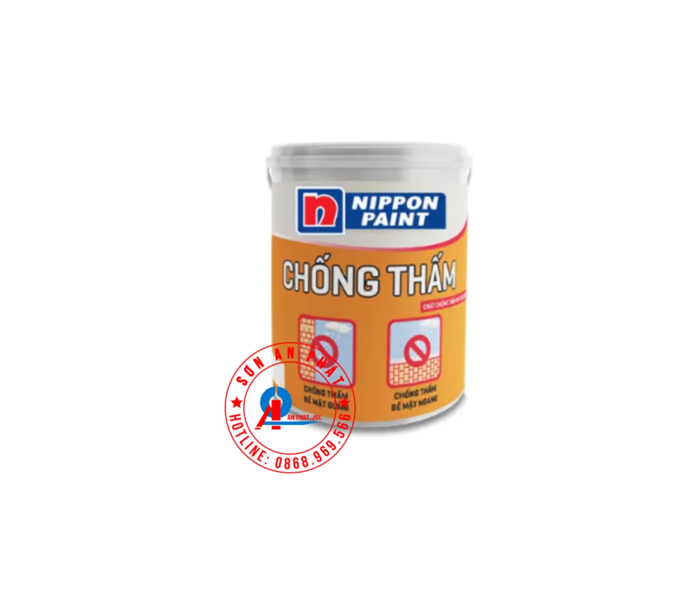 Chất chống thấn Nippon WP 100 White Chống Thấm 1Kg