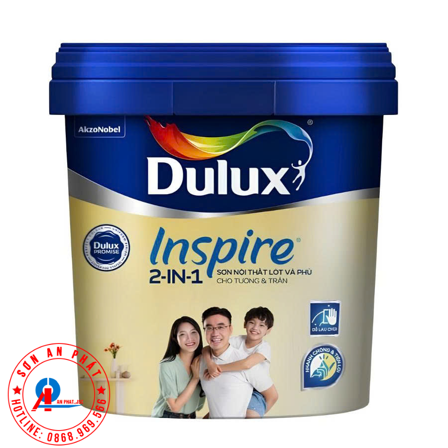 Sơn Nội Thất Dulux Inspire 2IN1 Bề Mặt Mờ 5L Sơn Nội Thất Dulux Inspire 2IN1 Bề Mặt Mờ 5L