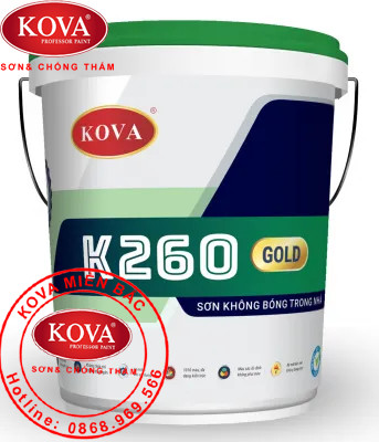 Sơn Kova không bóng trong nhà K260-Gold – 4kg