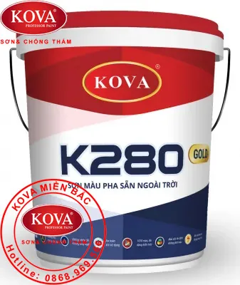 Sơn màu pha sẵn nài trời K280-ld - 4kg (màu đậm)