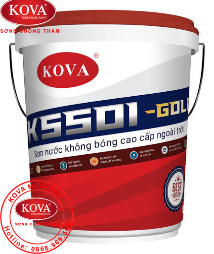 Sơn Kova không bóng cao cấp ngoài trời K5501-GOLD – 4kg