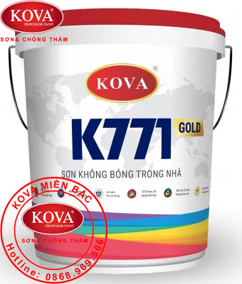Sơn Kova không bóng trong nhà K771-Gold – 5kg