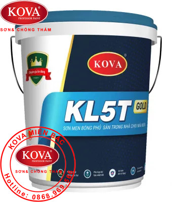 Sơn men bóng phủ sàn trong nhà chịu mài mòn KL5T-GOLD - 4kg