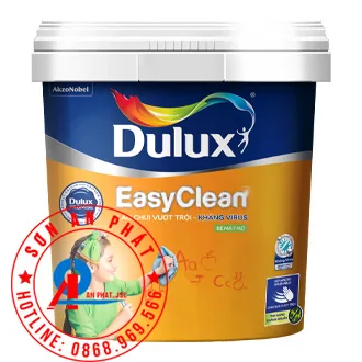 Dulux EasyClean Lau Chùi Vượt Trội Kháng Virus Bề Mặt Mờ 1L Dulux EasyClean Lau Chùi Vượt Trội Kháng Virus Bề Mặt Mờ 1L