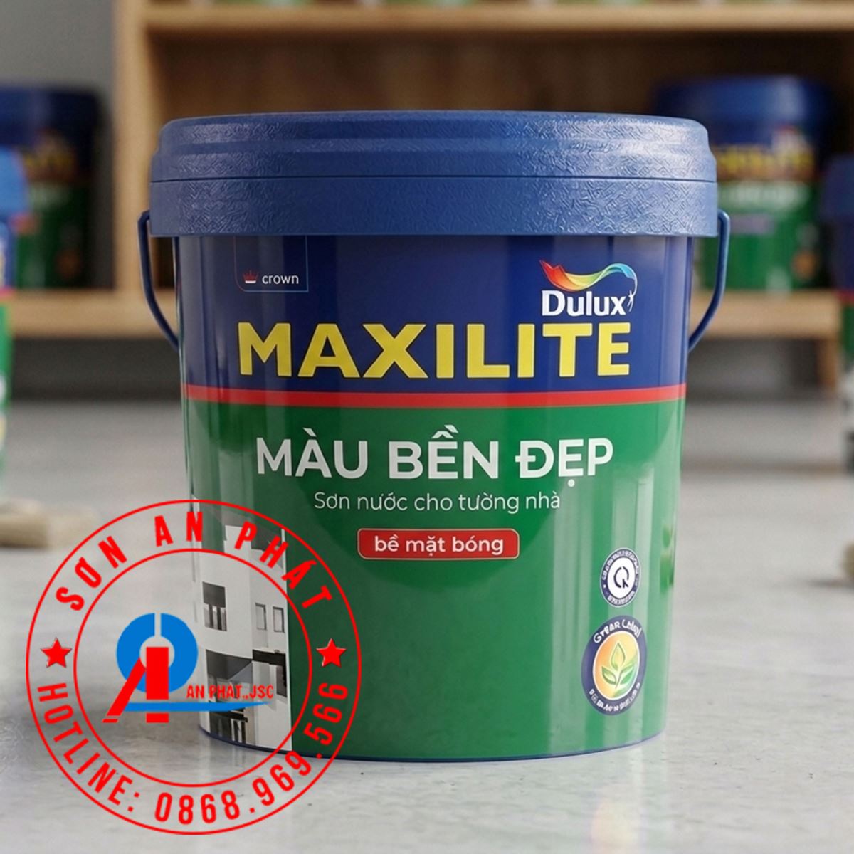 Maxilite Từ Dulux Màu Bền Đẹp_Bề Mặt Bóng Mờ 5L _M60B
