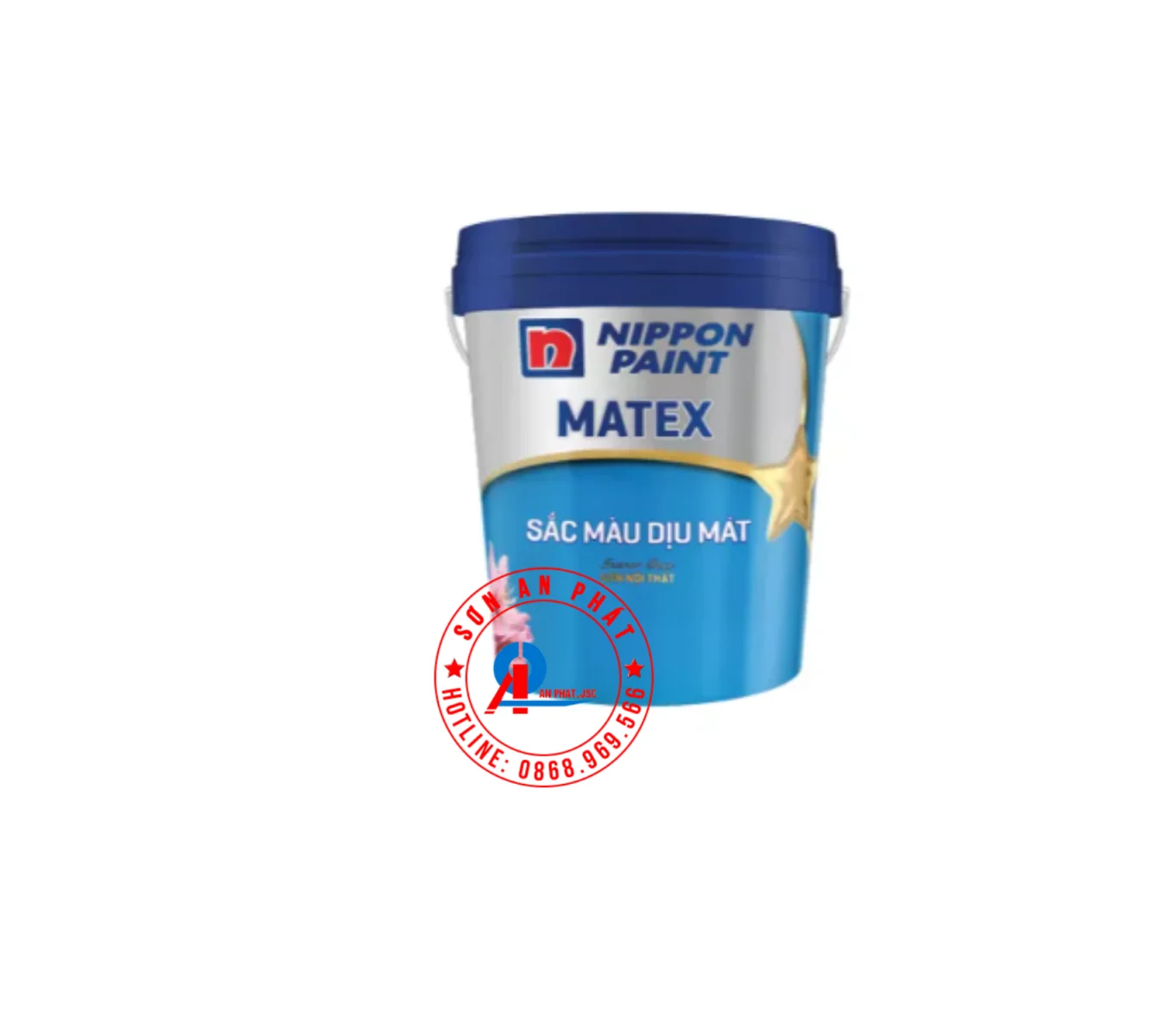 Sơn nội thất chất lượng siêu chuẩn Nippon Matex Sắc Màu Dịu Mát 5L Sơn nội thất chất lượng siêu chuẩn Nippon Matex Sắc Màu Dịu Mát 5L