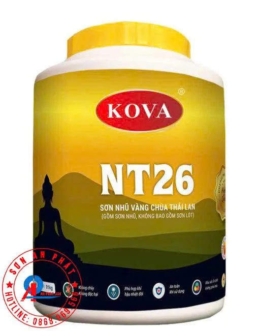 Sơn nhũ vàng Kova NT26 - 1kg