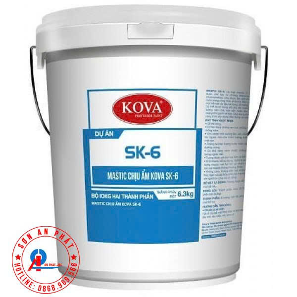 Matit chịu ẩm ướt dùng cho sân Tennis, chân tường SK-6 - 4kg