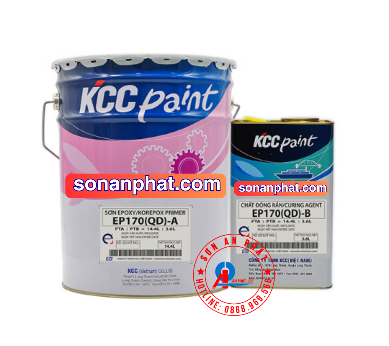 EP170 (QD) - Sơn Lót Epoxy Chống Rỉ Cho Sắt Thép